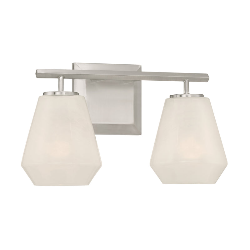 Minka-Lavery 14372-84 Two Light Vanity, Brushed Nickel