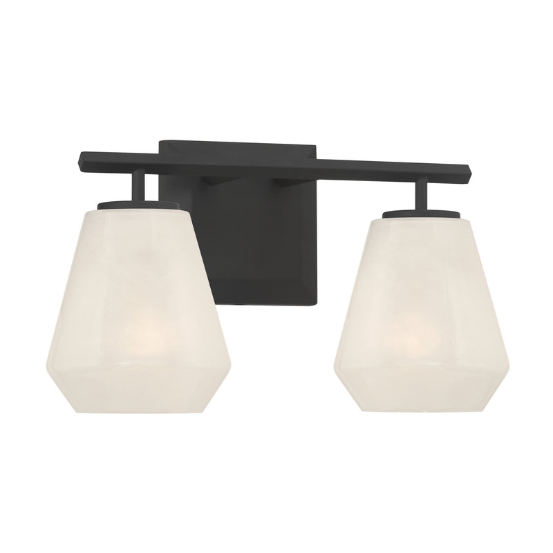 Minka-Lavery 14372-899 Two Light Vanity, Dark Matte Black