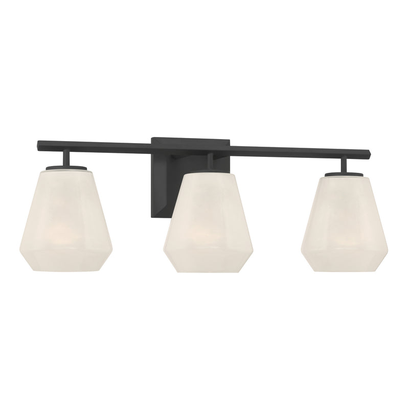 Minka-Lavery 14373-899 Three Light Vanity, Dark Matte Black