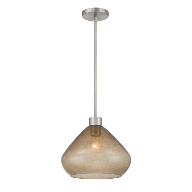 Minka-Lavery 19415-84 One Light Pendant, Brushed Nickel
