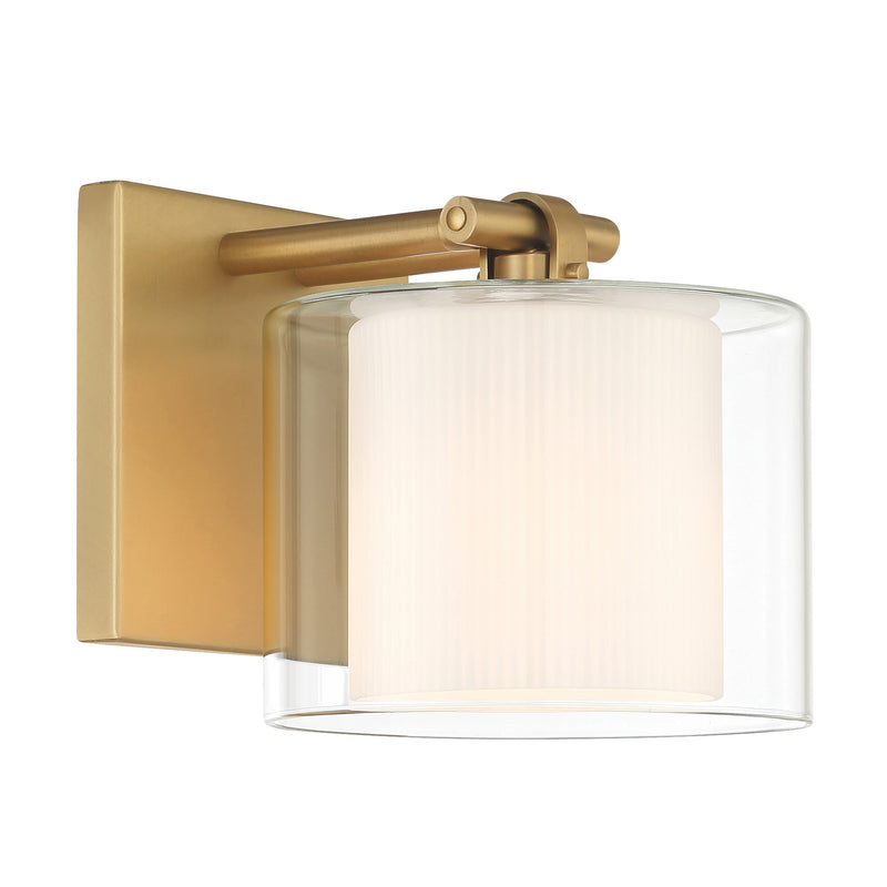 Minka-Lavery 2061-732 One Light Bath Sconce, Legacy Brass