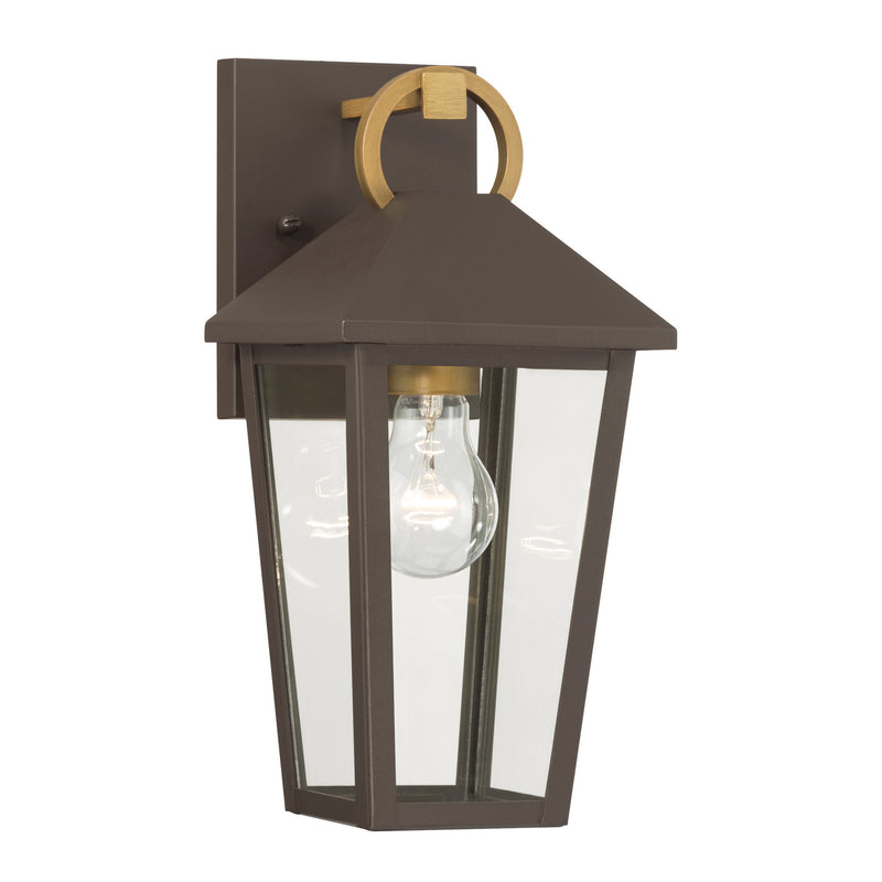 Minka-Lavery 78100-886 One Light Outdoor Wall Lantern, Painted Legacy Brass