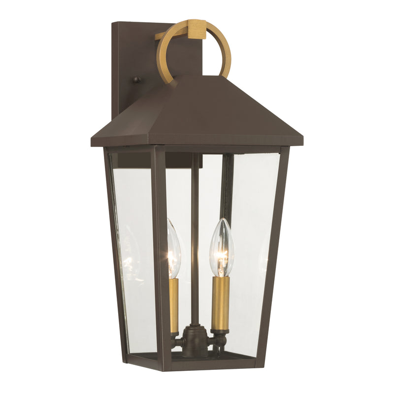 Minka-Lavery 78102-886 Two Light Outdoor Wall Lantern, Painted Legacy Brass