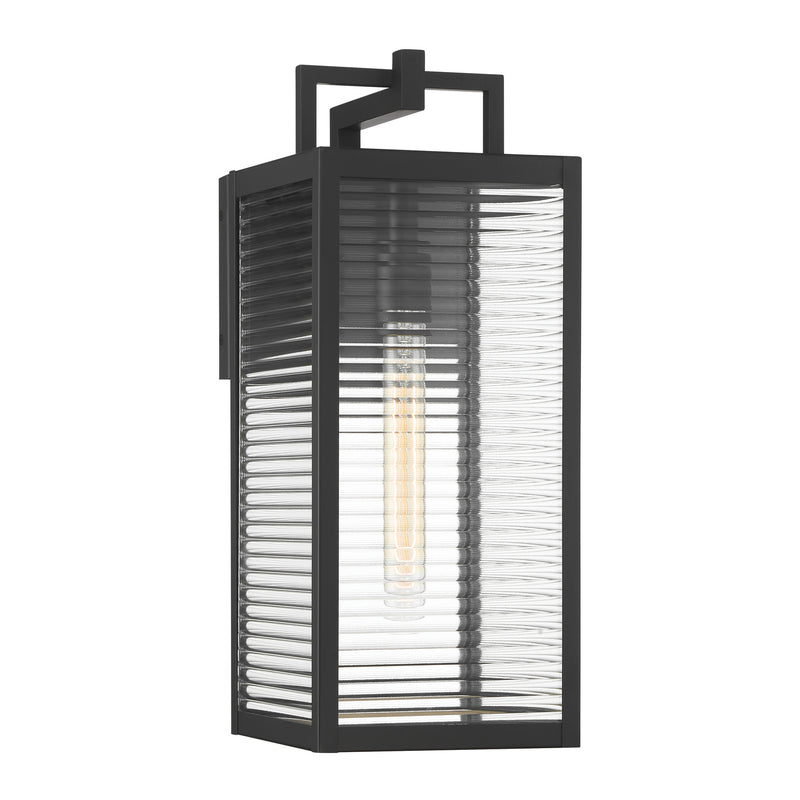 Minka-Lavery 78202-899 One Light Outdoor Wall Sconce, Dark Matte Black