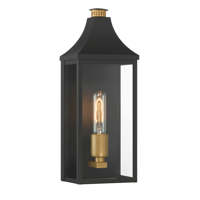 Minka-Lavery 78301-734 One Light Outdoor Wall Lantern, Dark Matte Black