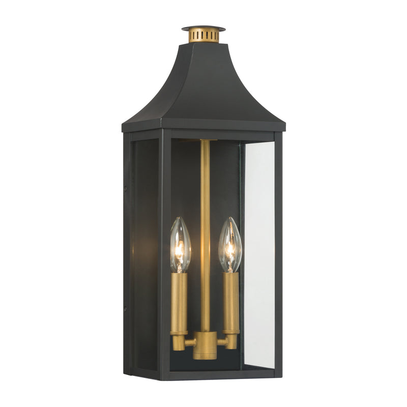 Minka-Lavery 78302-734 Two Light Outdoor Wall Lantern, Dark Matte Black