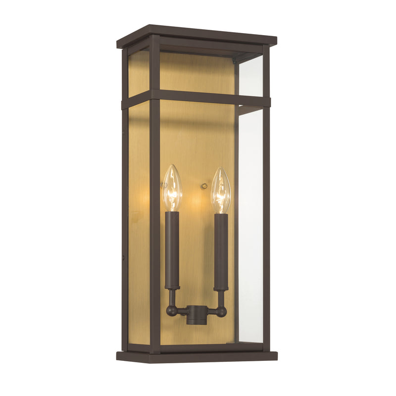 Minka-Lavery 78402-886 Two Light Outdoor Wall Sconce, Painted Legacy Brass