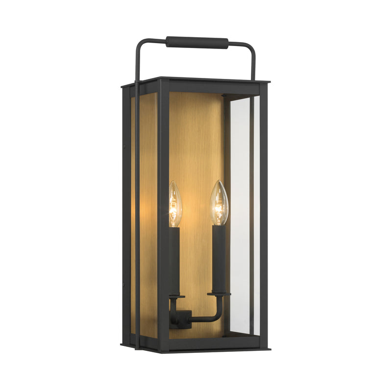 Minka-Lavery 78502-877 Two Light Outdoor Wall Sconce, Sand Coal Black