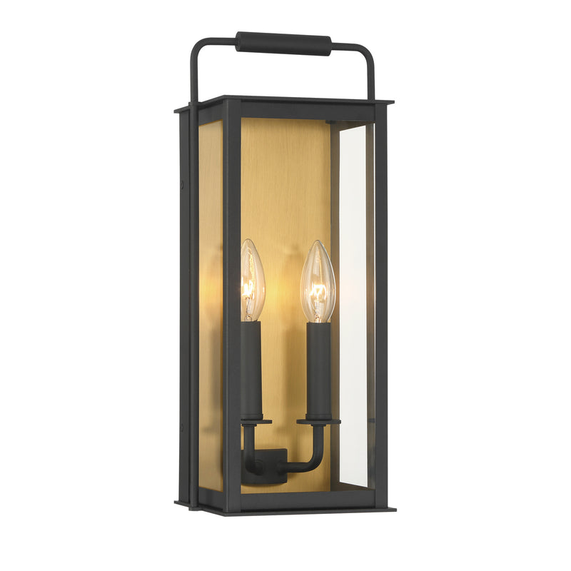 Minka-Lavery 78503-877 Two Light Outdoor Wall Sconce, Sand Coal Black