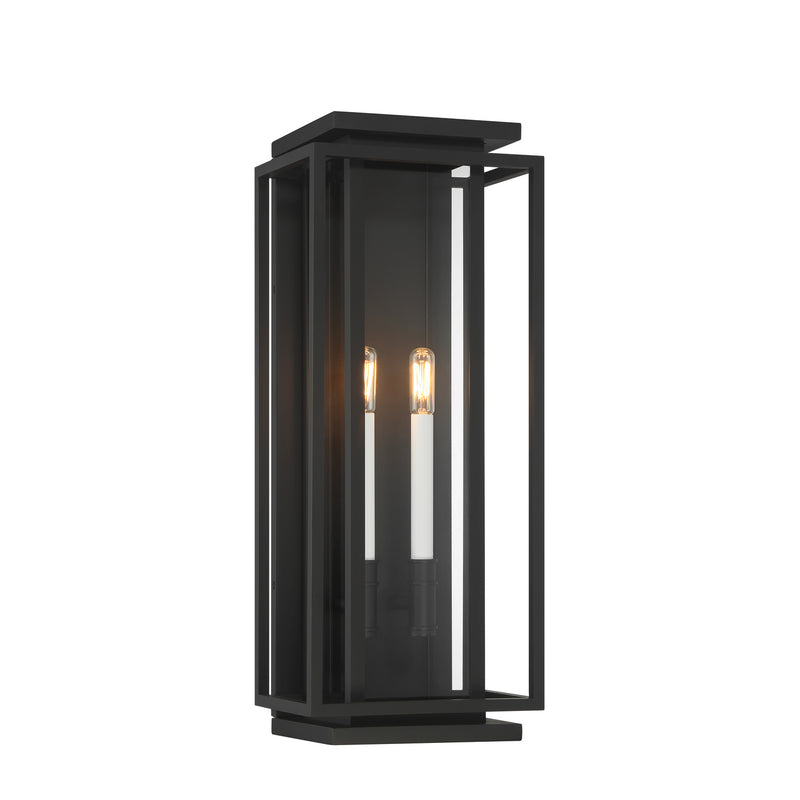 Minka-Lavery 78602-899 Two Light Outdoor Wall Sconce, Dark Matte Black