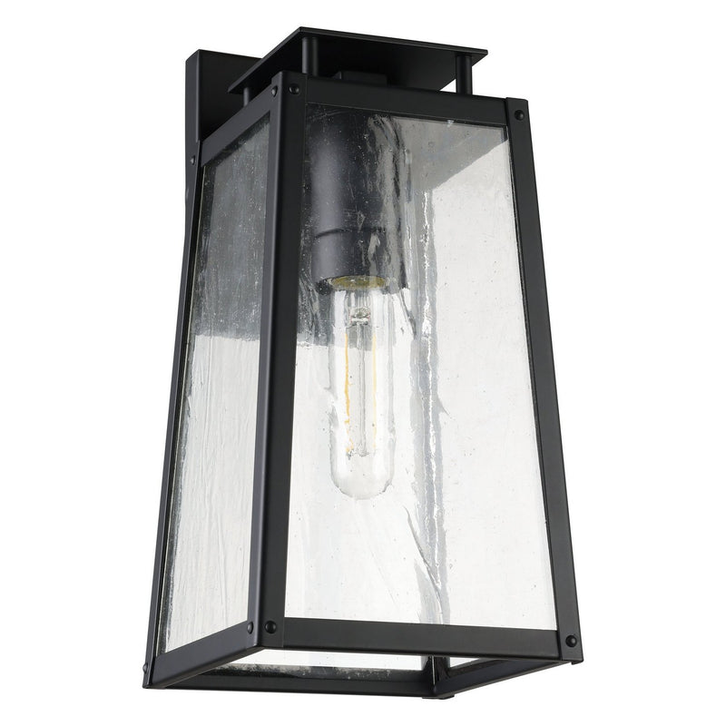 Thesis 207058A One Light Exterior Wall Sconce, Matte Black