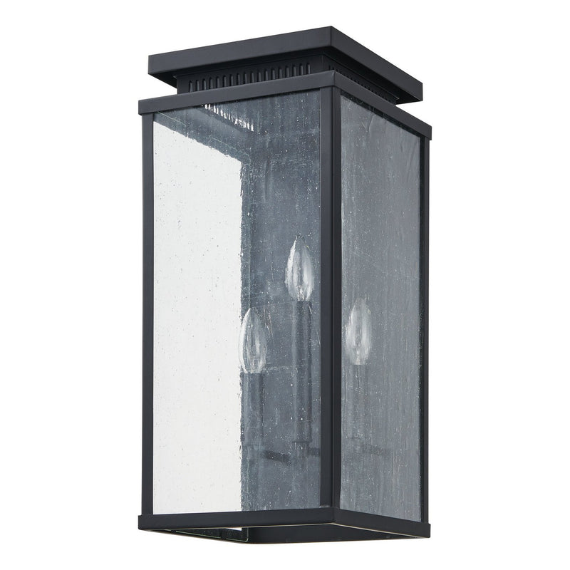 Thesis 207129A Three Light Exterior Wall Sconce, Matte Black