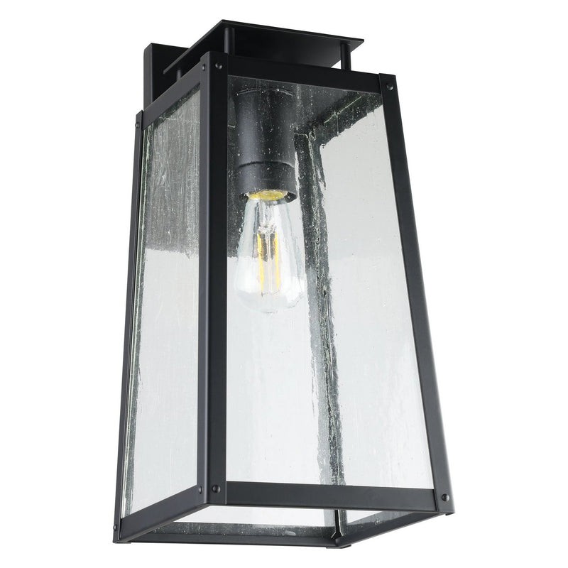 Thesis 207131A One Light Exterior Wall Sconce, Matte Black