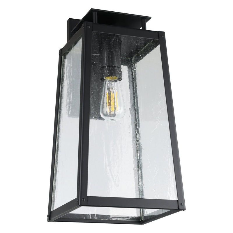 Thesis 207132A One Light Exterior Wall Sconce, Matte Black