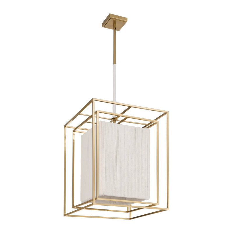 Thesis 207269A Six Light Pendant, Brass