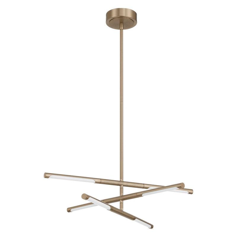 Thesis 207279A LED Convertible Chandelier, Champagne Gold