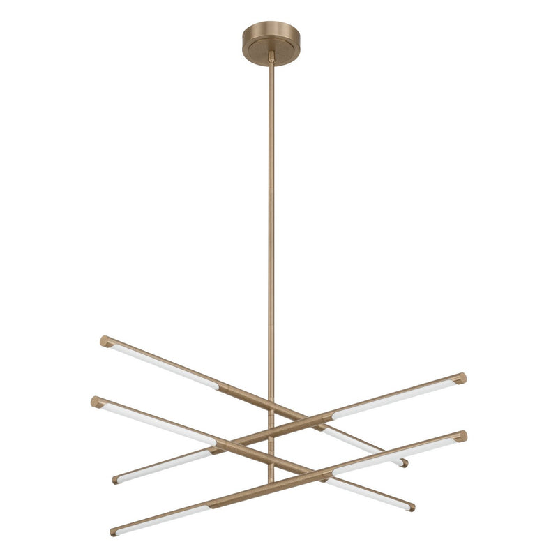 Thesis 207281A LED Convertible Chandelier, Champagne Gold