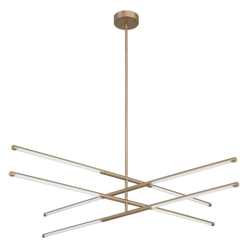 Thesis 207282A LED Convertible Chandelier, Champagne Gold