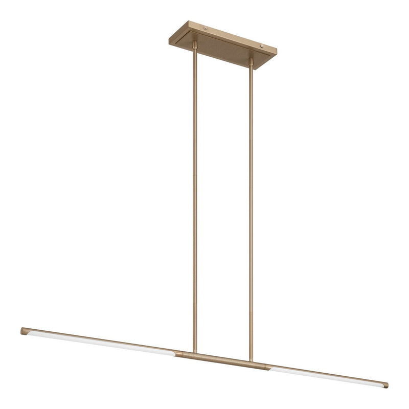 Thesis 207283A LED Linear Chandelier, Champagne Gold