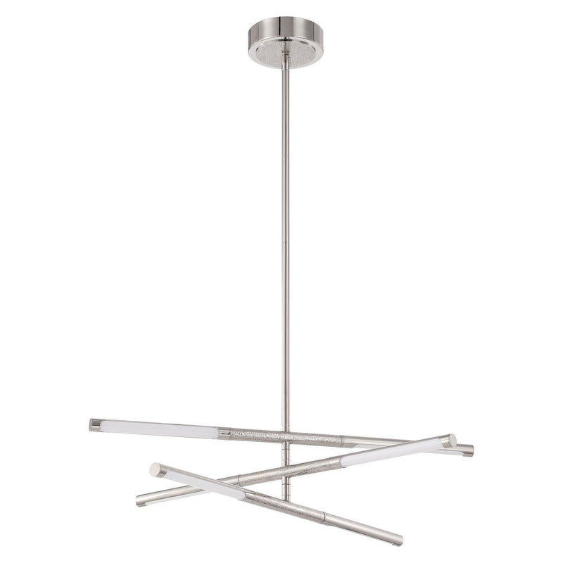 Thesis 207284A LED Convertible Chandelier, Polished Nickel