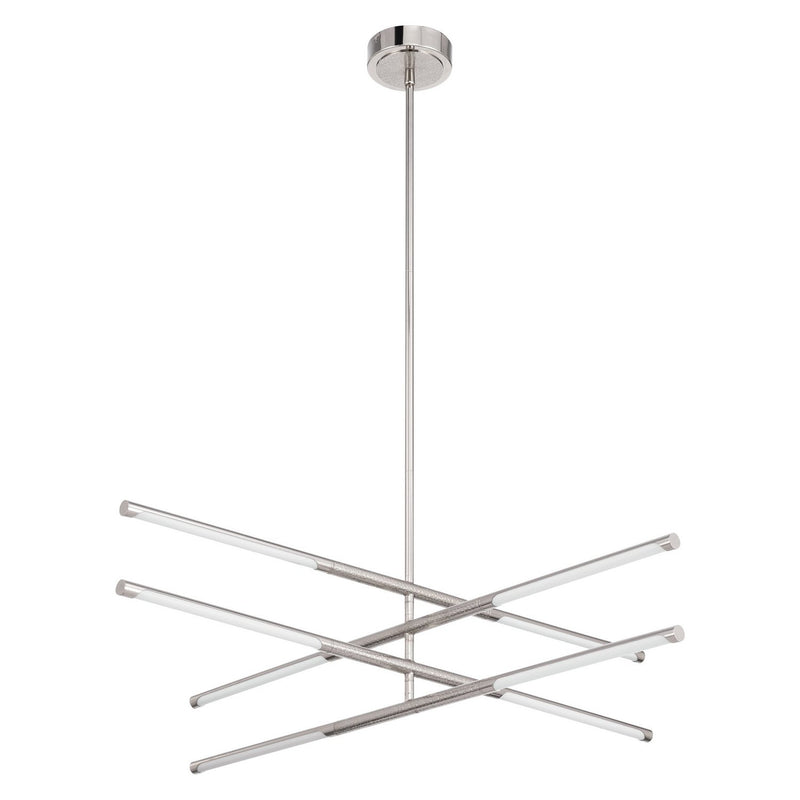Thesis 207285A LED Convertible Chandelier, Polished Nickel