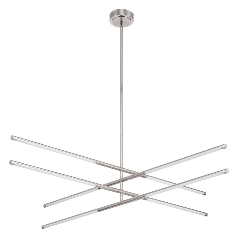 Thesis 207286A LED Convertible Chandelier, Polished Nickel