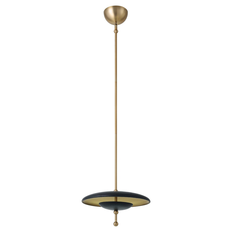 Thesis 207293A LED Convertible Pendant, Champagne Gold, Black