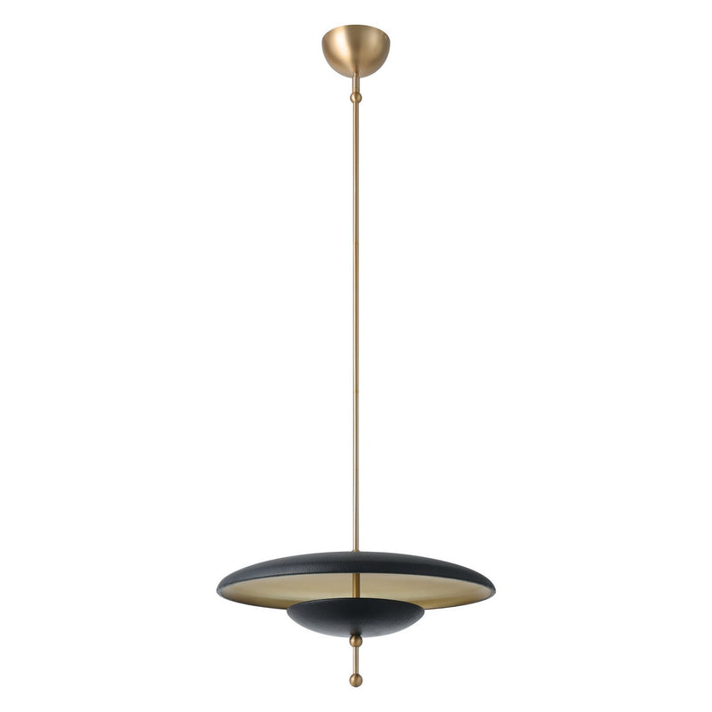 Thesis 207294A LED Convertible Pendant, Champagne Gold, Black