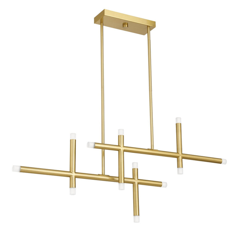 Thesis 207301A LED Chandelier, Brushed Gold