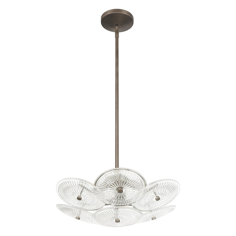 Thesis 207307A Four Light Chandelier, Forged Bronze