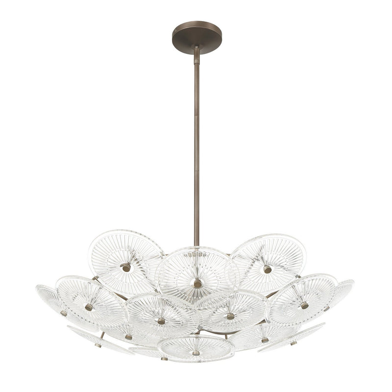 Thesis 207308A Six Light Chandelier, Forged Bronze