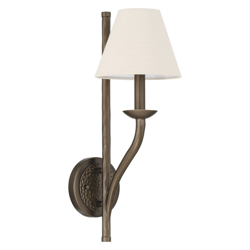 Thesis 207341A One Light Wall Sconce, Forged Bronze