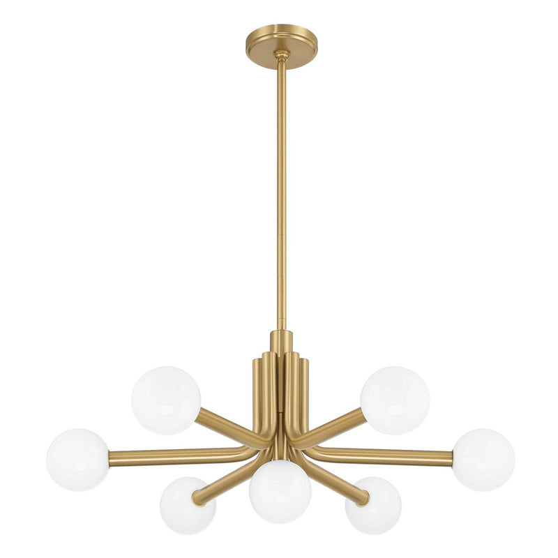 Thesis 207353A Seven Light Chandelier, Champagne Gold