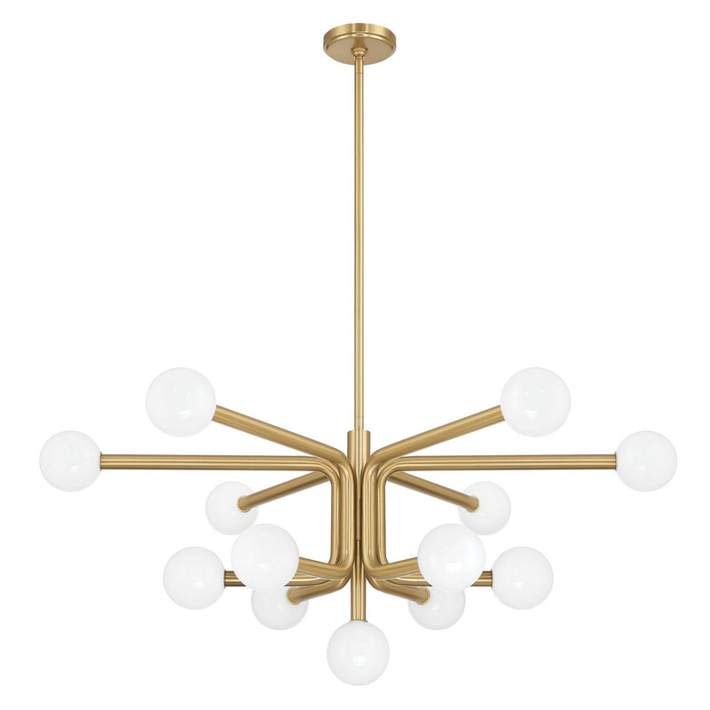 Thesis 207354A 13 Light Chandelier, Champagne Gold