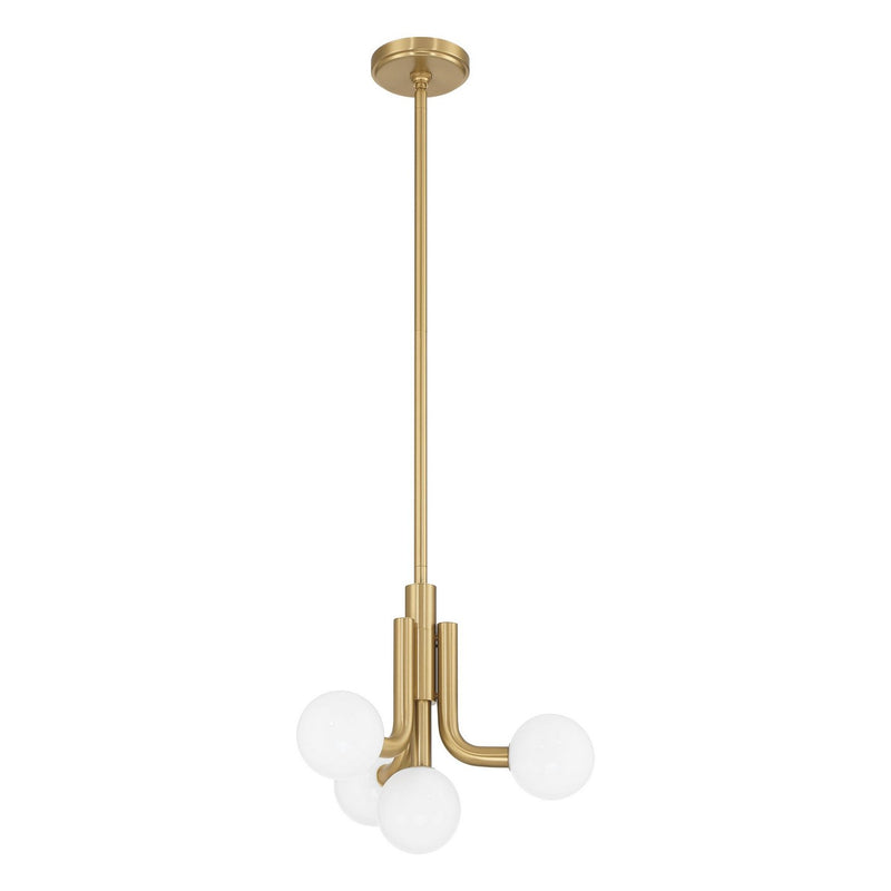Thesis 207356A Four Light Convertible Pendant, Champagne Gold