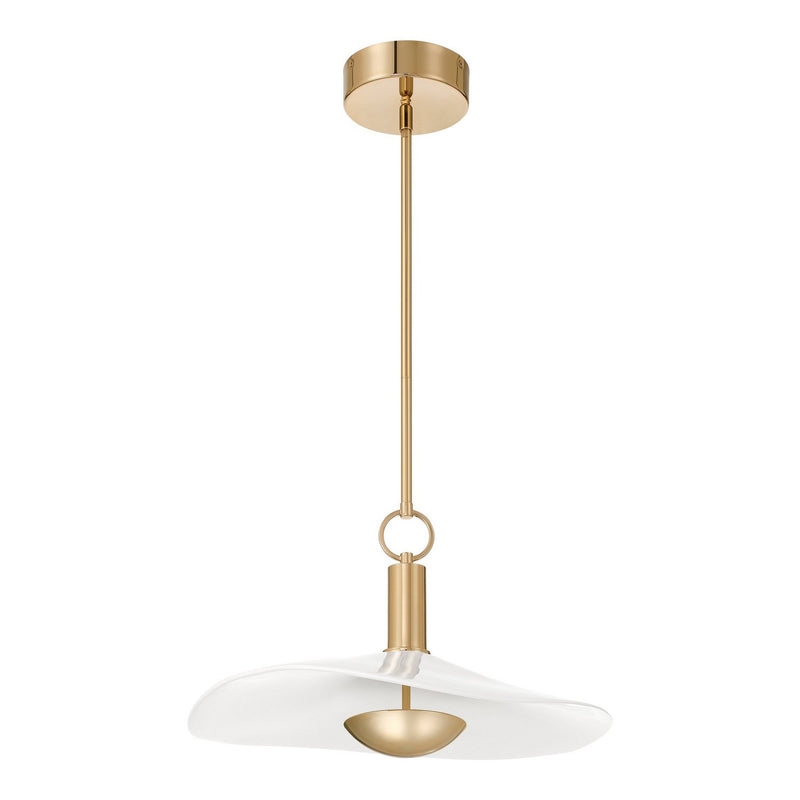 Thesis 207395A LED Convertible Pendant, Polished Gold, White