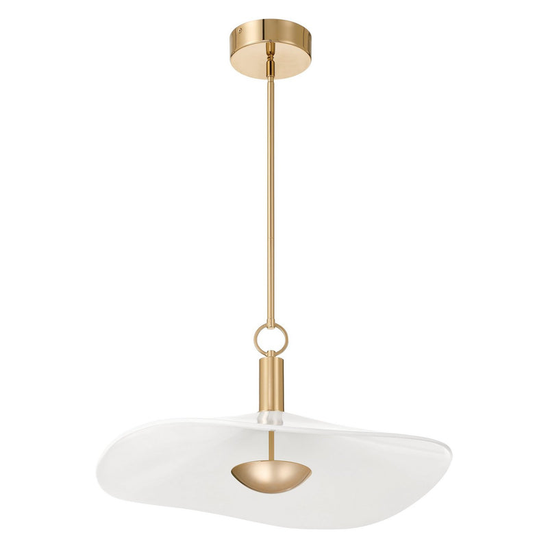 Thesis 207396A LED Convertible Pendant, Polished Gold, White