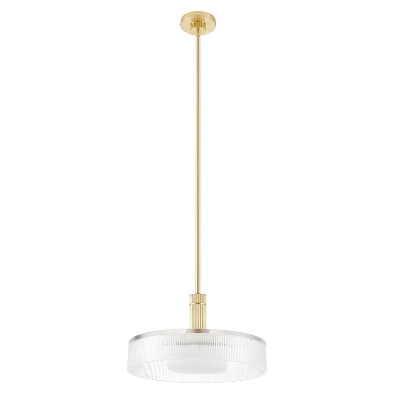 Thesis 207406A One Light Convertible Pendant, Champagne Gold