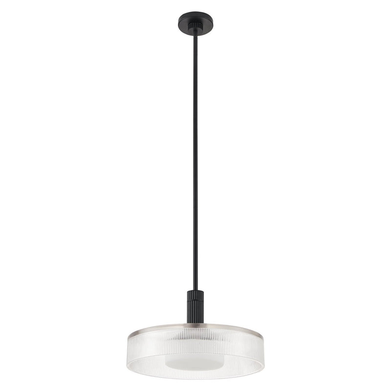 Thesis 207407A One Light Convertible Pendant, Matte Black