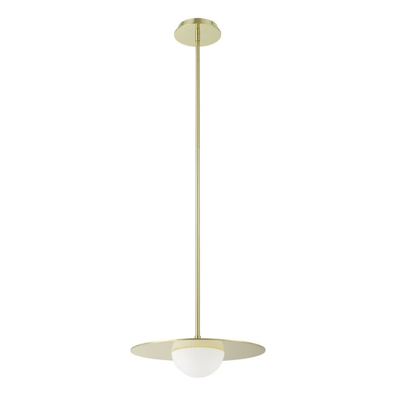 Thesis 207408A LED Convertible Pendant, Polished Brass