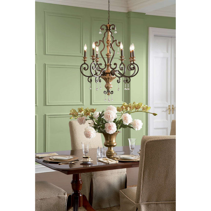Quoizel MQ5003HL Three Light Chandelier, Heirloom
