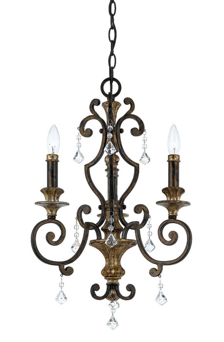 Quoizel MQ5003HL Three Light Chandelier, Heirloom