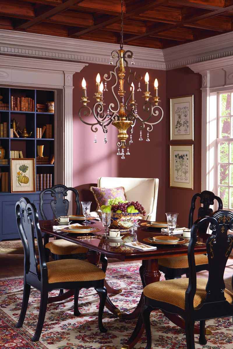 Quoizel MQ5006HL Six Light Chandelier, Heirloom