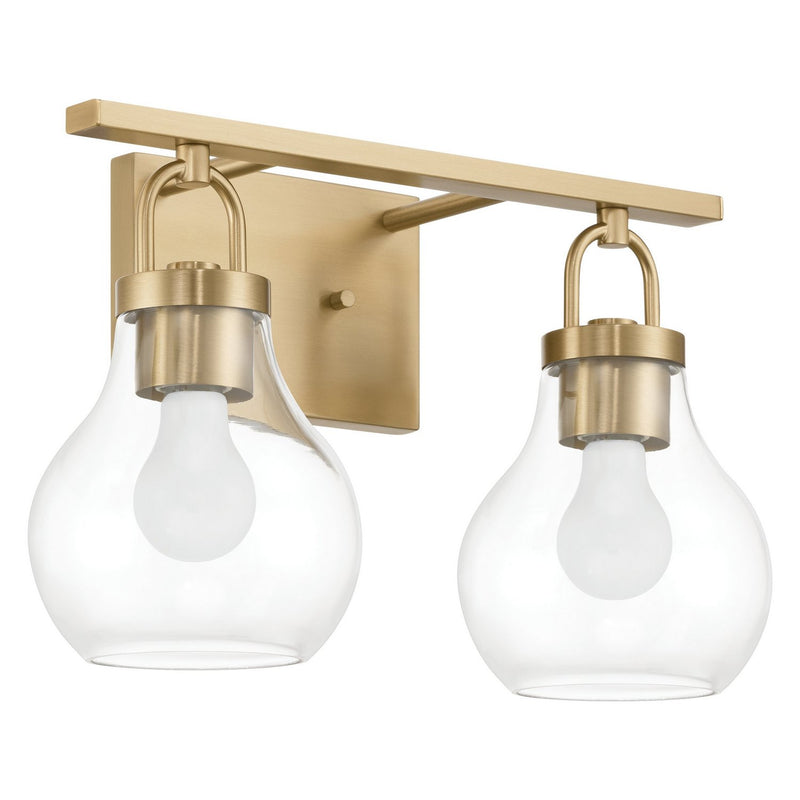 Thesis 207639A Two Light Vanity, Champagne Gold