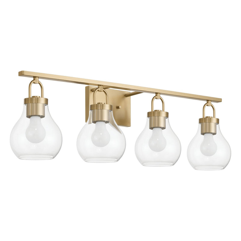 Thesis 207642A Four Light Vanity, Champagne Gold