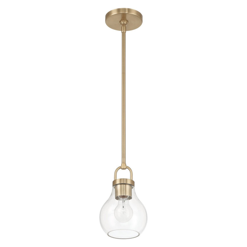 Thesis 207646A One Light Pendant, Champagne Gold