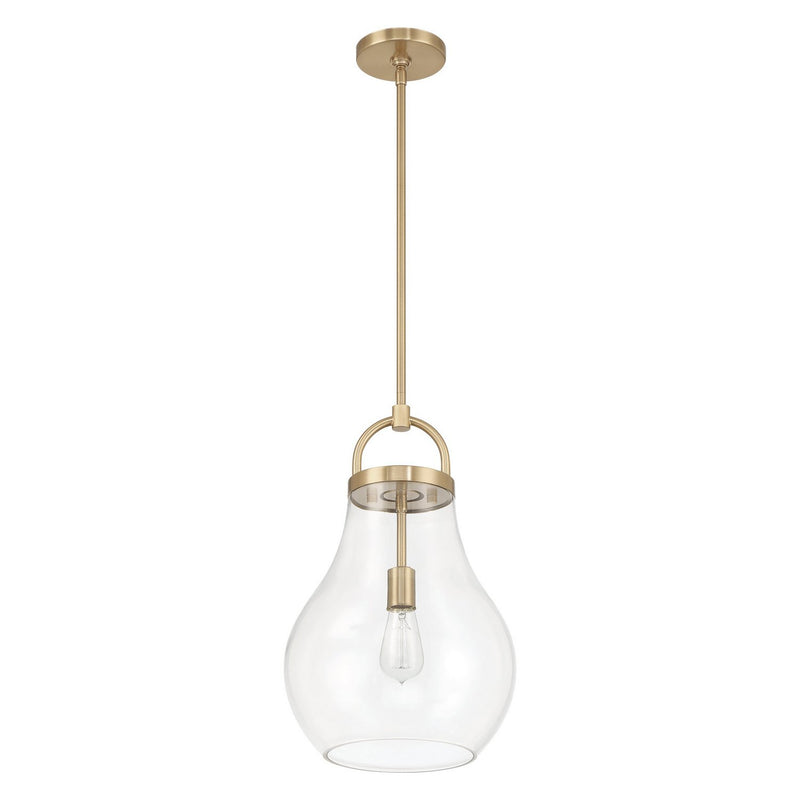 Thesis 207647A One Light Pendant, Champagne Gold