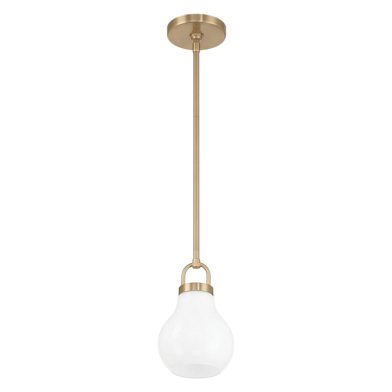 Thesis 207653A One Light Pendant, Champagne Gold