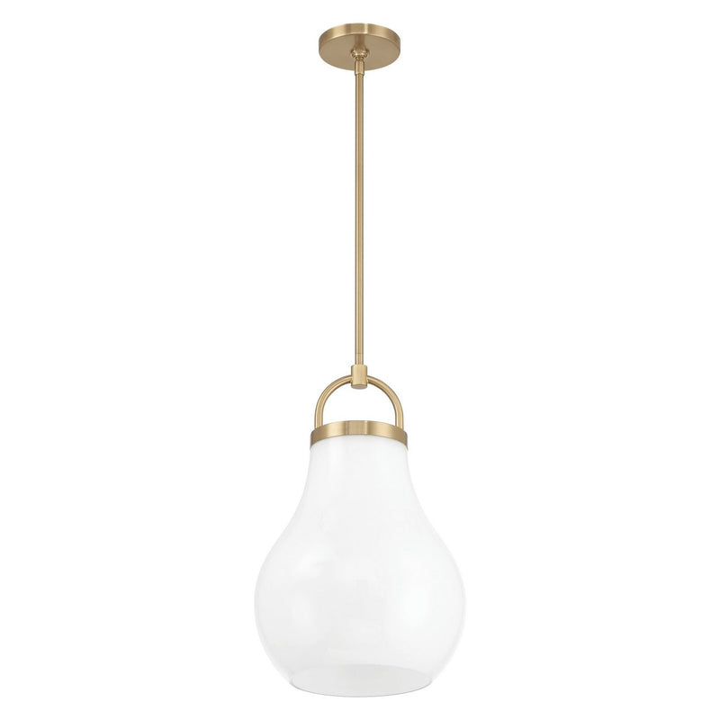 Thesis 207654A One Light Pendant, Champagne Gold