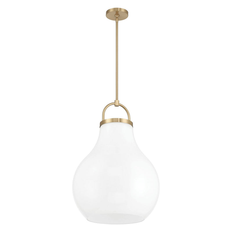 Thesis 207655A One Light Pendant, Champagne Gold